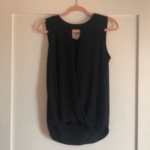 Clearwater mixed material blouse